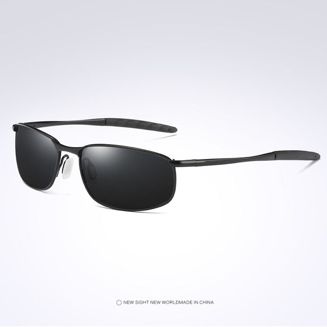 Men's Polarized Sunglasses Rectangle Coating Driving Glasses Mirror