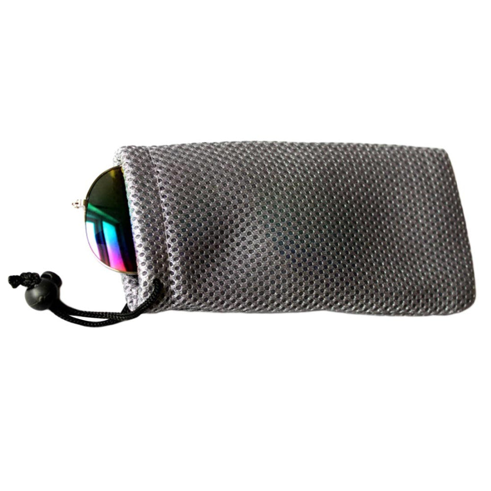 Glasses Case Soft Waterproof Plaid Cloth Sunglasses Bag