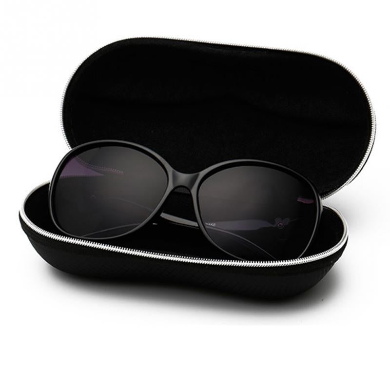 Fiber colorful cover sunglasses case for women glasses box