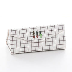 Sunglasses Case Protable Light Triangular Fold Glasses