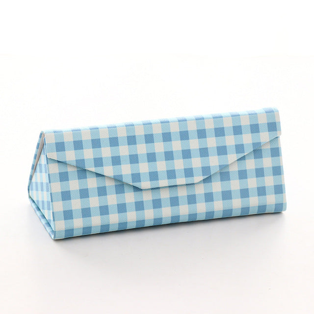 Sunglasses Case Protable Light Triangular Fold Glasses