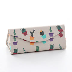 Sunglasses Case Protable Light Triangular Fold Glasses