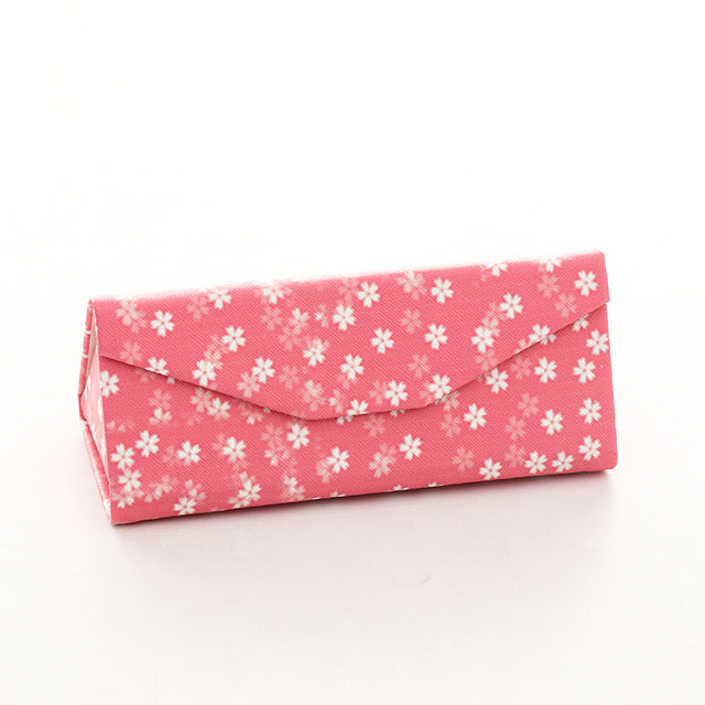 Sunglasses Case Protable Light Triangular Fold Glasses