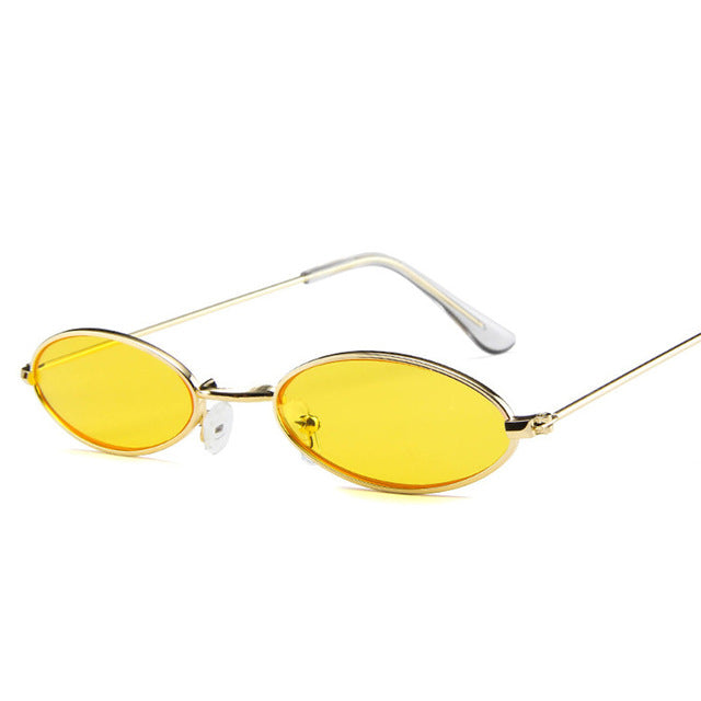 Designer Vintage Oval Sunglasses Women