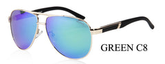 Busines Mirror UV Protection Rose Retro Sunglasses Men Polarized