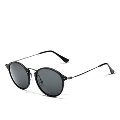 Fashion vintage Unisex Aviation Aluminum Round Polarized