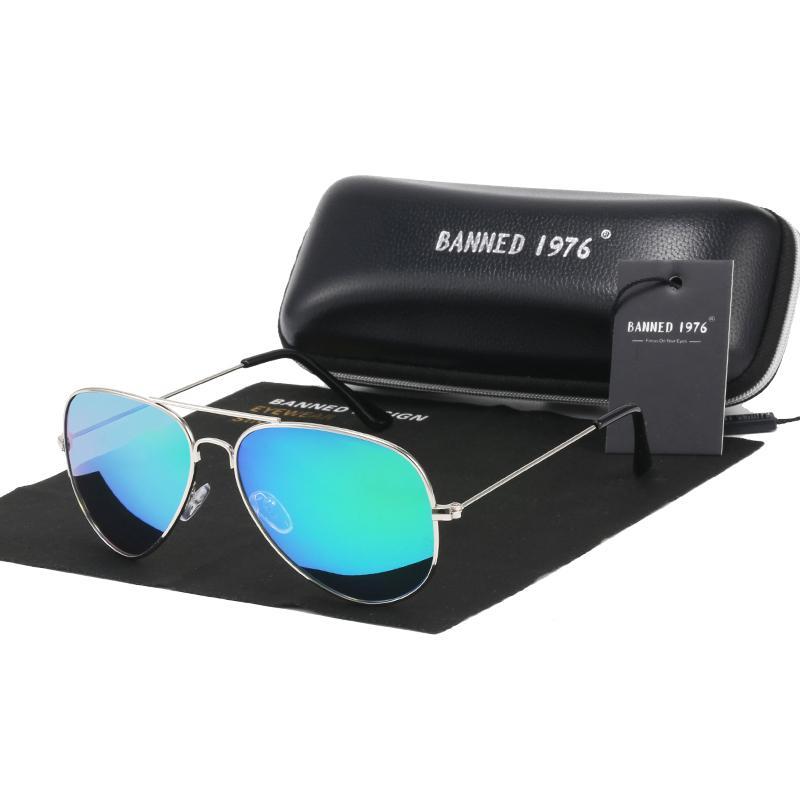 1976 classic HD polarized metal frame fashion sunglasses classic