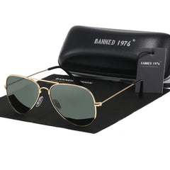 1976 classic HD polarized metal frame fashion sunglasses classic