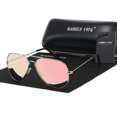 1976 classic HD polarized metal frame fashion sunglasses classic