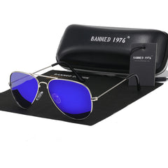 1976 classic HD polarized metal frame fashion sunglasses classic