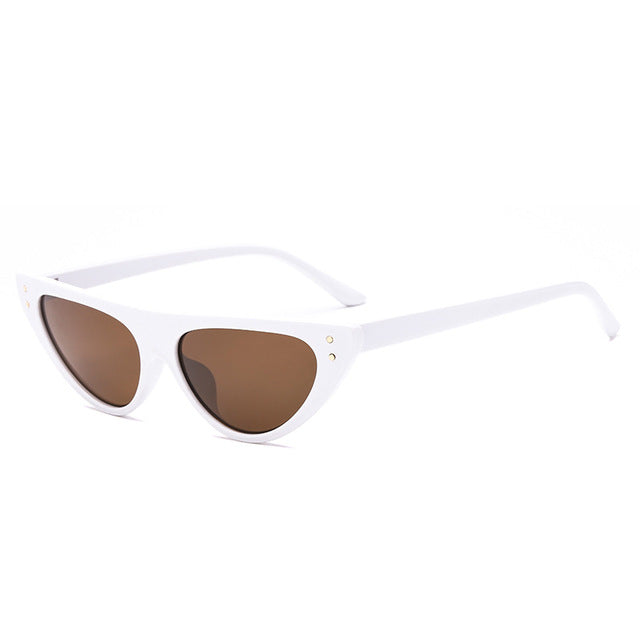 Cat Eye Sunglasses For Women Small Designer Shade Triangle