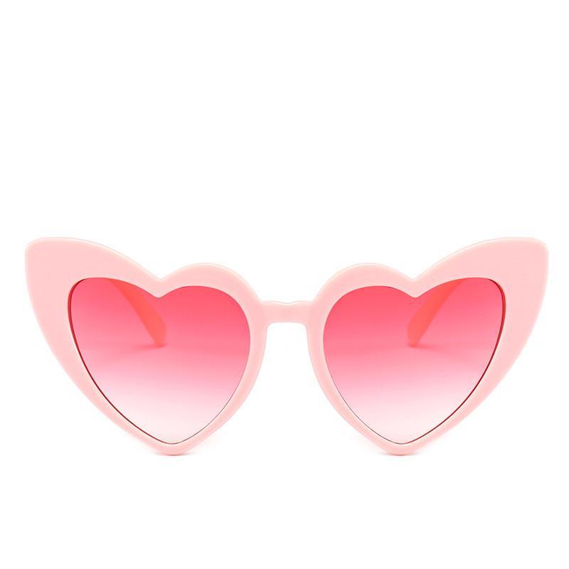 Heart Sunglasses Women brand designer Cat Eye Sun Glasses