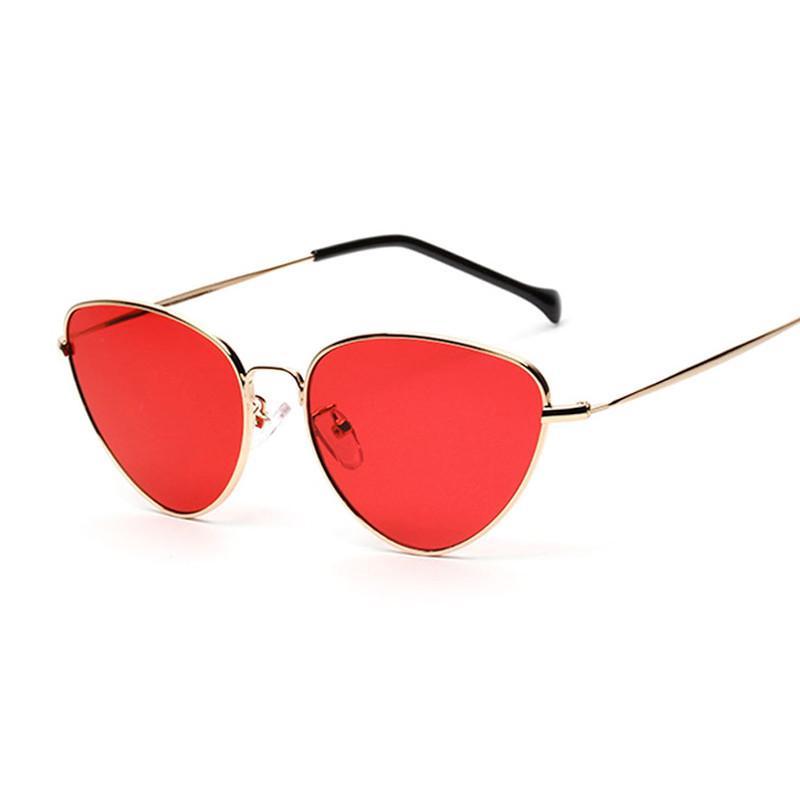 Cat Eye Women Sunglasses Tinted Color Lens Vintage