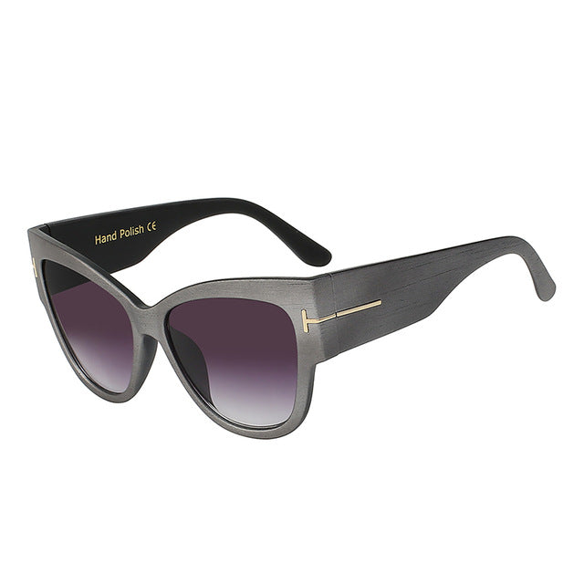 Gradient Points Sun Glasses Tom High Fashion Designer