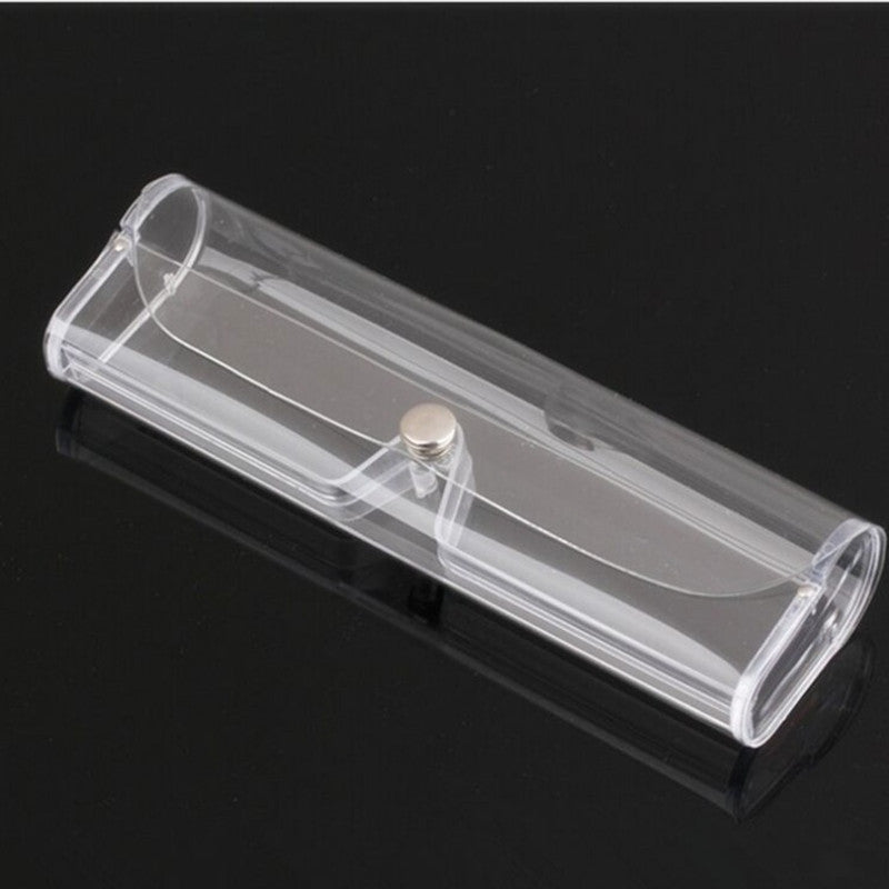 Sunglasses Durable White Transparent Button Eyeglasses Box Silicone