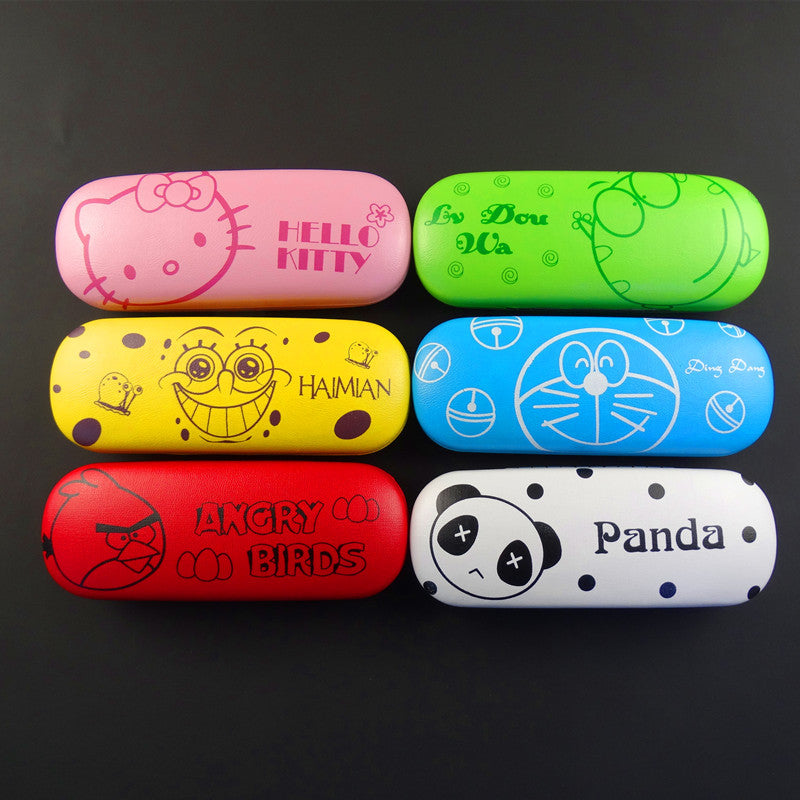 Cartoon Tororo design Sunglasses Hard leather glasses Case cute