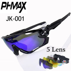 Polarized 5 Lens Cycling Eyewear MTB Bicycle Sun Glasses