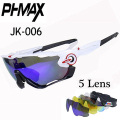 Polarized 5 Lens Cycling Eyewear MTB Bicycle Sun Glasses
