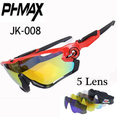 Polarized 5 Lens Cycling Eyewear MTB Bicycle Sun Glasses