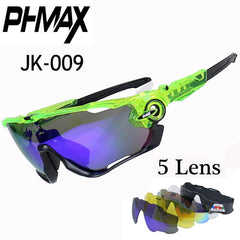 Polarized 5 Lens Cycling Eyewear MTB Bicycle Sun Glasses