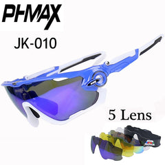 Polarized 5 Lens Cycling Eyewear MTB Bicycle Sun Glasses